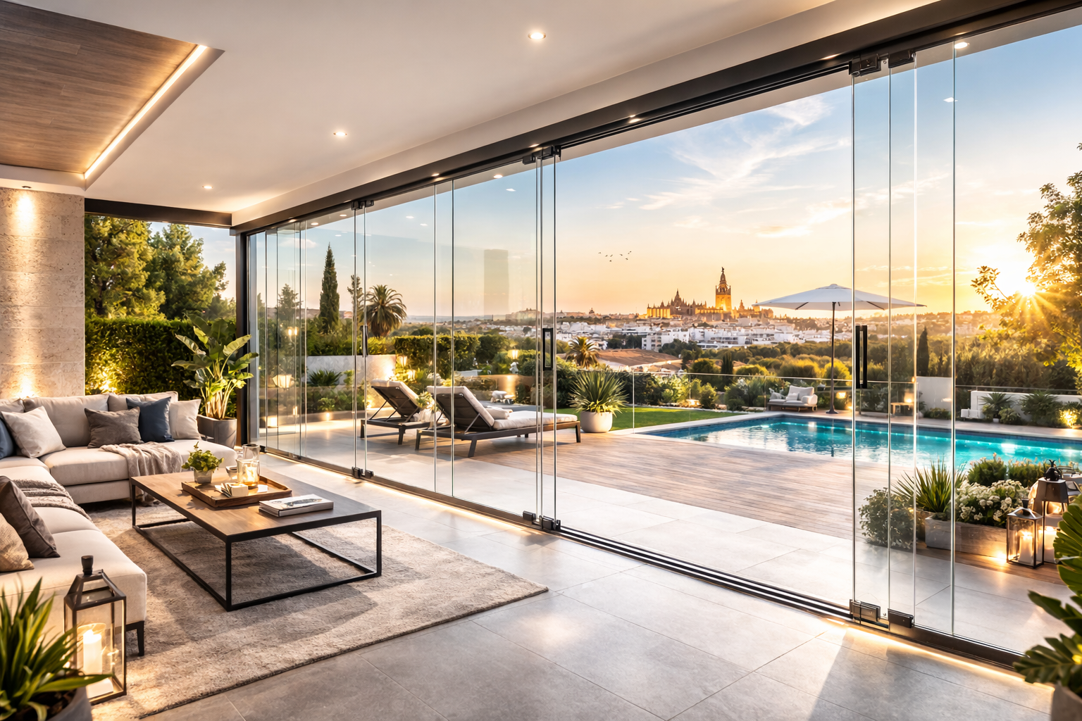 Cortinas de vidrio en Sevilla