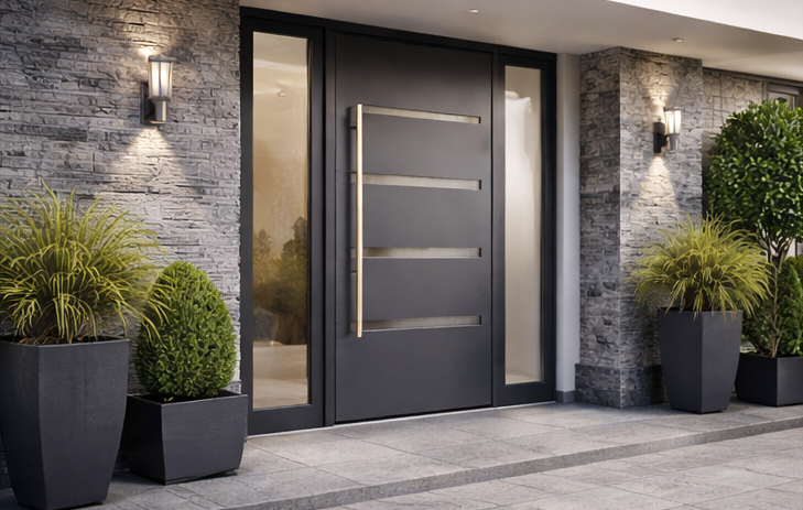 Puertas de aluminio modernas
